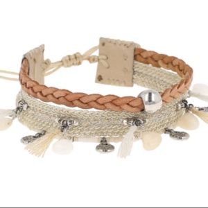 Chan luu bracelet white mix adjustable NWT